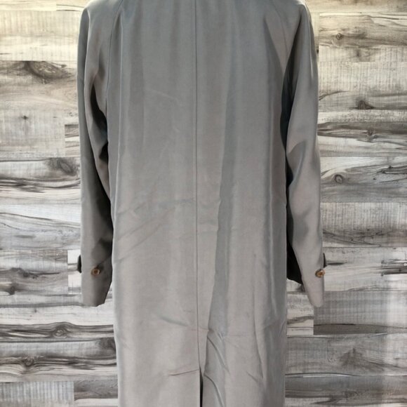Vintage Burberry Long Coat - Size 8 - Picture 4 of 13